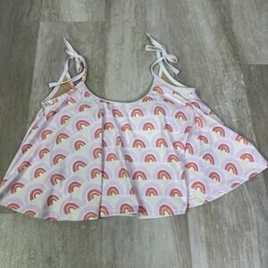 Kortni Jeane bikini Swing Top Mix n’ match Rainbow Print  size Medium